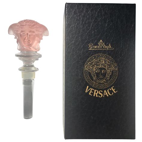 gold versace bottle stopper|versace wine stoppers.